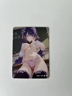 Raiden Shogun HR-04 Class Illustration Reluctant Card Set Genshin Impact - Image 1