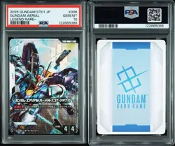 Gundam Aerial Legend Rare Plus 006 5086 PSA10 Collector Card Japan - Image 1