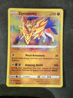 ZAMAZENTA - 102/185 - VIVID VOLTAGE - AMAZING RARE - POKEMON CARD - Image 1