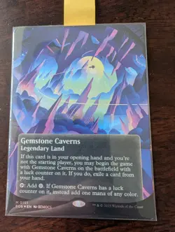 MTG Gemstone Caverns (0151) (Borderless) (Galaxy Foil) Edge of Eternities EOS - Image 1