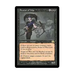 WOTC MtG Prophecy Avatar of Woe (R) EX - Image 1