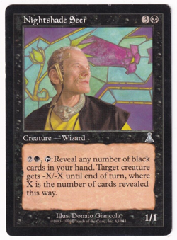 Nightshade Seer Urza's Destiny #63 Magic The Gathering 1999 MTG Single - Image 1