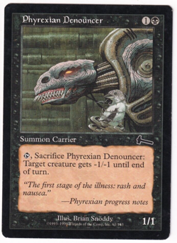 Phyrexian Denouncer Urza's Legacy #61 Magic The Gathering 1999 MTG Single - Image 1