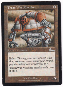 Thran War Machine Urza's Legacy #134 Magic The Gathering 1999 MTG Single - Image 1