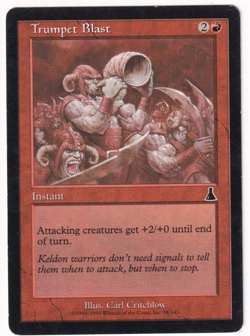 Trumpet Blast Urza's Destiny #98 Magic The Gathering 1999 MTG Single - Image 1