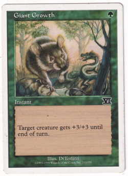 Giant Growth 6th Edition #233 Magic The Gathering 1999 MTG Single - Image 1