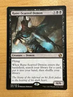 MTG NM Rune-Scared Demon [Magic Origins] - Image 1