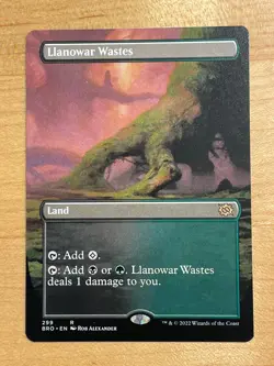 MTG NM Llanowar Wastes Borderless [Dominaria United] - Image 1