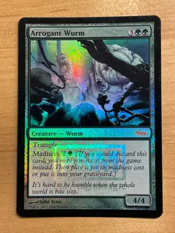 MTG NM Arrogant Wurm [DCI Foil] - Image 1