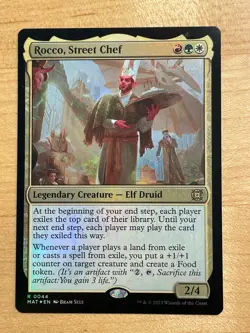 MTG NM Rocco, Street Chef Foil [March of the Machines: The Aftermath] - Image 1