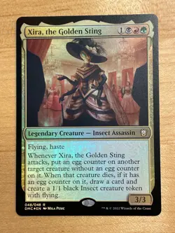 MTG NM Xira, the Golden Sting Foil [Dominaria United Commander] - Image 1