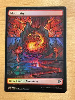 MTG NM Mountain 280 Foil [Dominaria United] - Image 1