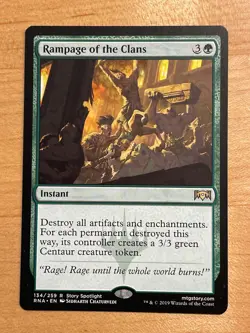 MTG NM Rampage of the Clans [Ravnica Allegiance] - Image 1