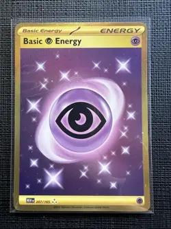 Pokemon TCG Psychic Energy 207/165 Scarlet & Violet 151 Hyper Rare Gold Card NM - Image 1