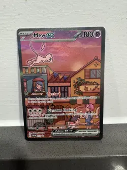 Pokemon Mew ex SVP 053 Scarlet & Violet 151 UPC Black Star Promo Holo Rare NM/M - Image 1