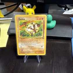 Mankey 55/64- Jungle- Regular Common- Pokemon TCG Free Ship - Image 1