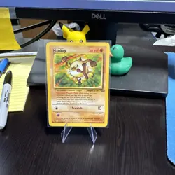 Mankey 55/64- Jungle- Regular Common- Pokemon TCG Free Ship - Image 2