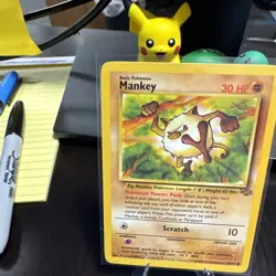 Mankey 55/64- Jungle- Regular Common- Pokemon TCG Free Ship - Image 3