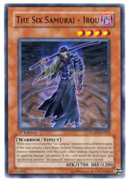 Yugioh! MP The Six Samurai - Irou - STON-EN012 - Common - Unlimited Edition Mode - Image 1