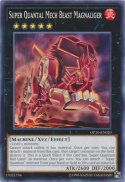 Yugioh! MP Super Quantal Mech Beast Magnaliger - OP10-EN020 - Common - Unlimited - Image 1