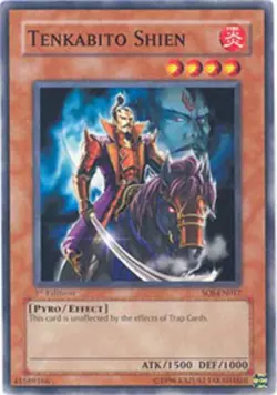 Yugioh! MP Tenkabito Shien - SOI-EN017 - Common - 1st Edition Moderately Played, - Image 1