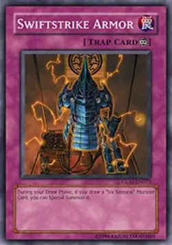 Yugioh! MP Swiftstrike Armor - GLAS-EN073 - Common - 1st Edition Moderately Play - Image 1