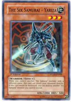 Yugioh! MP The Six Samurai - Yariza - STON-EN009 - Common - 1st Edition Moderate - Image 1