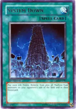 Yugioh! MP System Down - CRV-EN041 - Rare - 1st Edition Moderately Played, Engli - Image 1