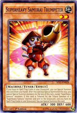 Yugioh! MP Superheavy Samurai Trumpeter - SP15-EN028 - Common - 1st Edition Mode - Image 1
