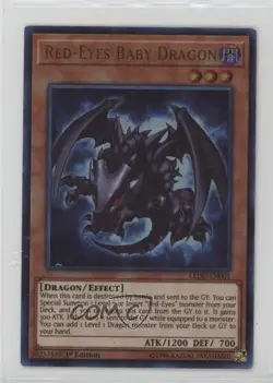 UR - Red-Eyes Baby Dragon YuGiOh Legendary Duelists 1st Edition #LEDU-EN001 - Image 1