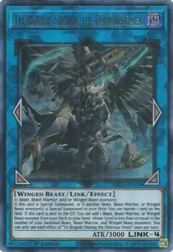 Yugioh! MP Tri-Brigade Shuraig the Ominous Omen - MP21-EN198 - Ultra Rare - 1st - Image 1
