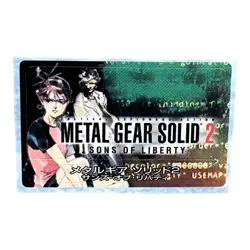 Sony PlayStation 2 PS2 Metal Gear Solid 2: Son’s Of Liberty Memory Card Sticker - Image 1