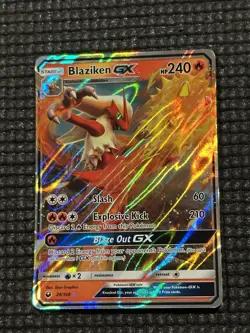 Pokemon TCG Blaziken GX Holo Ultra Rare Card Sun & Moon: Celestial Storm 28/168 - Image 1