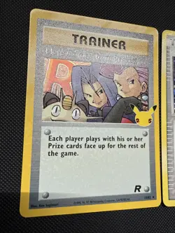 Pokemon Card Lot Team Rocket Theme 3 Cards 25th Celebrations Holo Rares - Image 3