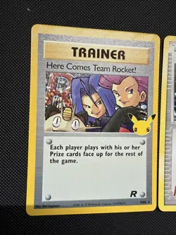 Pokemon Card Lot Team Rocket Theme 3 Cards 25th Celebrations Holo Rares - Image 4