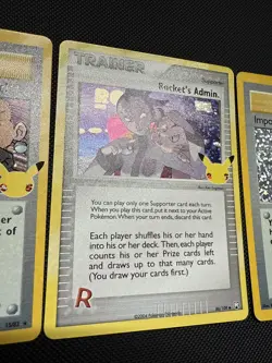 Pokemon Card Lot Team Rocket Theme 3 Cards 25th Celebrations Holo Rares - Image 5