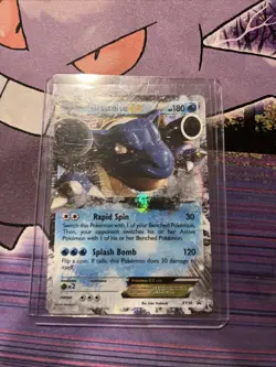Pokemon 2014 Fall - Blastoise Ex HP 180 XY30 Promo Card FROM Trio Tin - Image 1