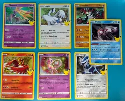 Pokemon Celebrations Lot Legendaries (7 cards) Includes Lugia, Ho-Oh, Palkia... - Image 1