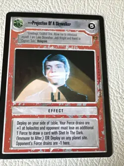 Star Wars CCG Jabbas Palace Card Projection Of A Skywalker - Image 1