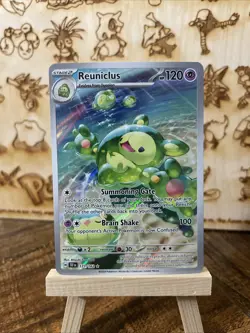 Pokemon TCG Reuniclus 171/162 2024 Temporal Forces Illustration Rare Card NM - Image 1