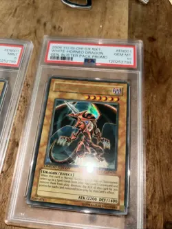Yu-Gi-Oh White Horned Dragon GXNG-EN001 Ultra Rare Card POP 4 PSA 10 - Image 1