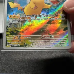 Pokemon Paldea Evolved #27 Pikachu BLACK STAR PROMO Full Art Holo Card NM - Image 3