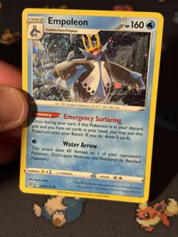 Pokemon Cards Empoleon 037/172 Cosmos Holo Promo - (NM) *SWIRL* #2 - Image 2