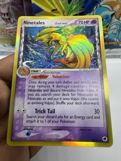 Pokemon Ninetales Delta Holo Rare Dragon Frontiers Card 030/068 LP - Image 3