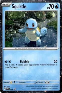 Squirtle - (Cosmos Holo) Promo SV: Scarlet & Violet Promo Cards 048 NM - Image 1