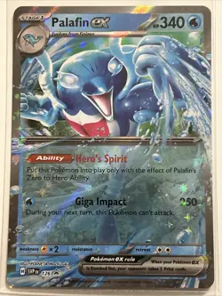 Palafin ex 126 Sv: Scarlet & Violet Promo Cards Holo Pokemon Tcg - Image 1