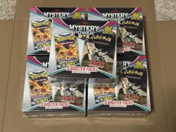 Pokemon Mystery Power Box 6 Booster Packs Trading Cards Set - Image 1