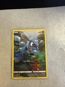 Pokemon TCG Riolu Crown Zenith Galarian Gallery Full Art Holo Card GG26/GG70 - Image 1