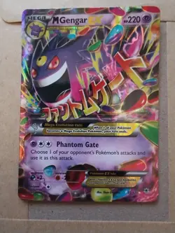Pokemon TCG XY Phantom Forces M Gengar EX Ultra Rare Holo Card 35/119 Mega - Image 1