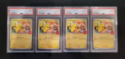PSA 9 & 10 Pokemon Card Pikachu 020/M-P McDonald's Happy Set Promo 2025 -LOT X 4 - Image 1
